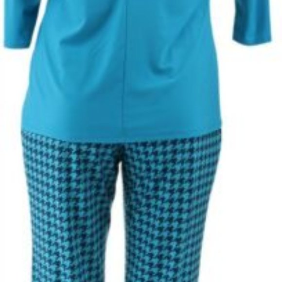 NWT ANTTHONY 2PC PANT SET AUTUMN TURQUOISE PXS, PS - Picture 6 of 16